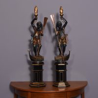 Pair of Venetian Polychrome Figures of Gondoliers