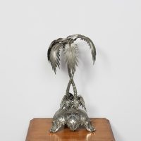 A Large Electro-plated Nickel Silver (EPNS) Centre piece in the form of Palm Trees