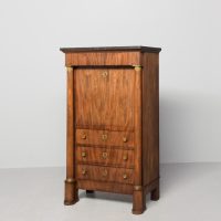 A French King Louis XVIII of the Bourbon Restoration (1815–1830) mahogany Secretaire Abattant