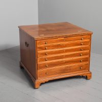 Rare George III Mahogany Floor Standing Folio Cabinet