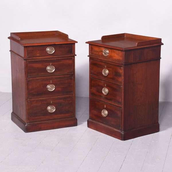 Neat-Sized Pair of Victorian Mahogany Chest of Drawers