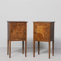 Pair of Burr Walnut Bedside Cabinets