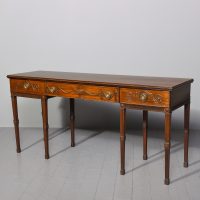 Elegant Georgian Adam-style carved mahogany hall or side table