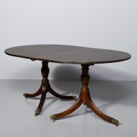 Regency Style Twin Pillar Dining Table