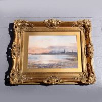 Gilt Framed Watercolour of Saltcoates by ‘Chris Meadows’