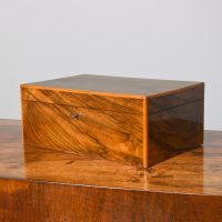 Victorian Walnut Lockable Sowing Box