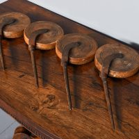 4 Large Wooden and Iron Wheels