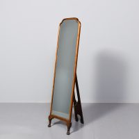 Queen Anne Style Floor Standing Strut Mirror