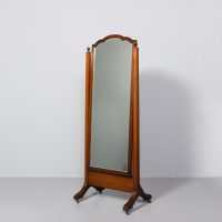 Edwardian Mahogany Cheval Mirror