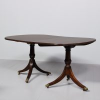 Regency Style Twin Pillar Dining Table