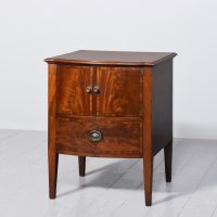 George III Bow Fronted Bedside Commode