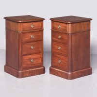 Pair of Mid-Victorian Neat Size Mahogany Chest of Drawers/Bedside Lockers