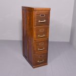 Mahogany 4 drawer Edwardian mahogany filing cabinet