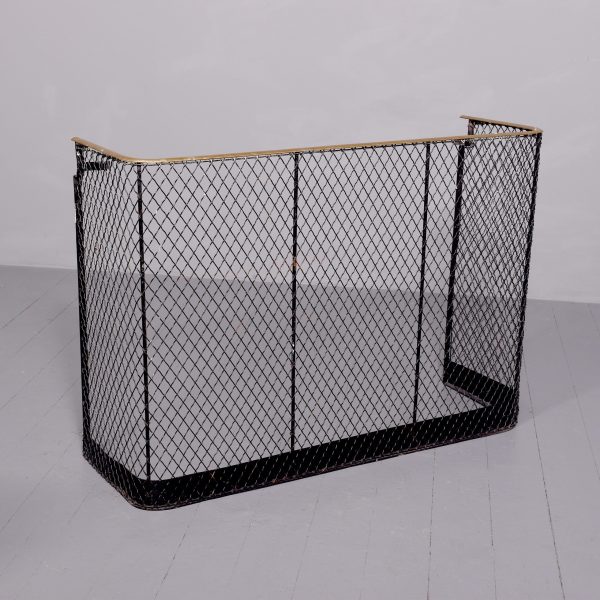 A Large Victorian Brass and Metal Nursery Fender