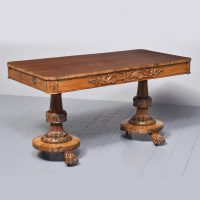 William IV Freestanding Rosewood Library Table