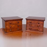 Pair of Mid-Victorian Mahogany Jewellery Drawers