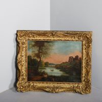 Gilt-Framed Victorian Oil Painting