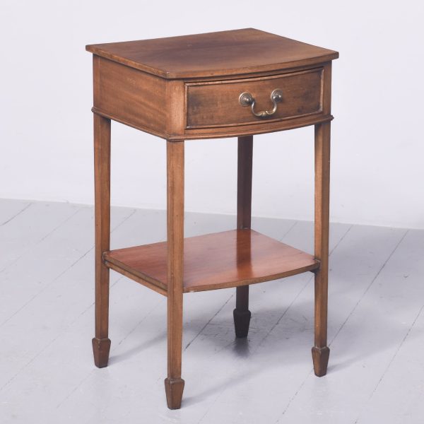 Neat-Sized Georgian-Style Bowfront Side Table