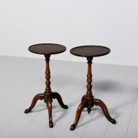Pair of George III Style Walnut Occasional Tables