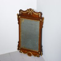 Georgian Style Mahogany &amp; Gilded Fret Mirror