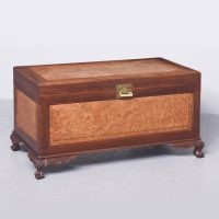 Qing Dynasty Teak, Camphor &amp; Burr-Elm Kist
