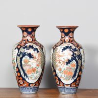 Pair of Meiji Period Imari Vases