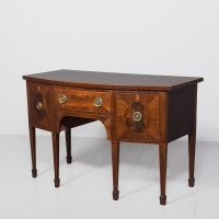 George 3rd inlaid mahogany bow-front sideboard, in excellent original condition