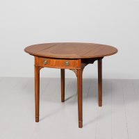 George III satinwood inlaid Pembroke table