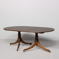 Regency Style Twin Pillar Dining Table