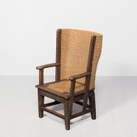 A stylish pine-framed Orkney chair, probably by ‘David Kirkness of Kirkwall, Orkney’