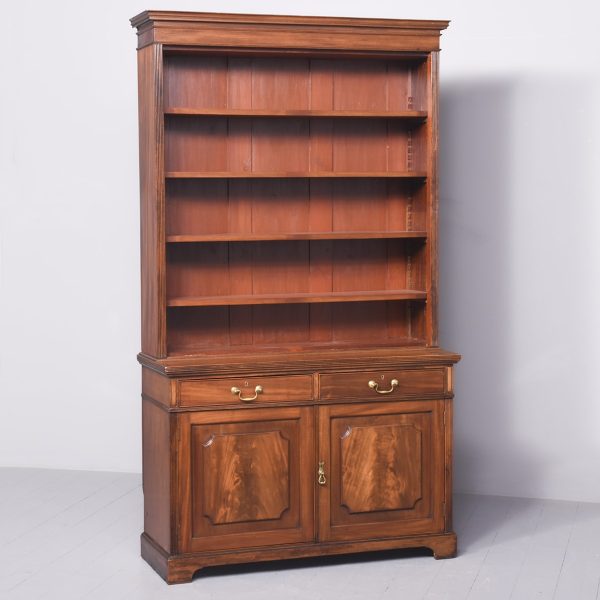 Quality Late 19th Century Mahogany Open Bookcase, by Famous Cabinetmakers Maples &amp; Company