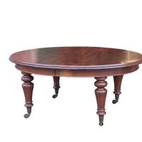 William IV extending mahogany table and three original leaves