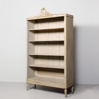 Large Painted French Open Bookcase
