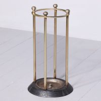 Mid Victorian Brass and Cast-Iron Circular Stick Stand