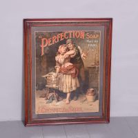 Framed original Edwardian poster for ‘ Perfection Soap’ by J. Grosfield &amp; Sons, Warrington