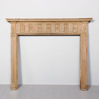 George III Pine and Carved Gesso Edinburgh Mantelpiece