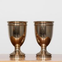 Pair of Classical Shaped Cast Bronze Urns