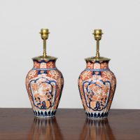 Pair of Meiji Period Imari Period Vases converted into Lamps