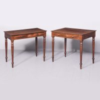 Pair of George IV Mahogany Side Tables