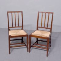 Pair of Mahogany chairs from King Edward VII Coronation