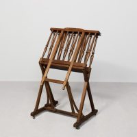 A Rare Floor Standing Arts &amp; Crafts Walnut Folio Stand