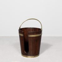 George III Mahogany Brass Bound Plate Bucket