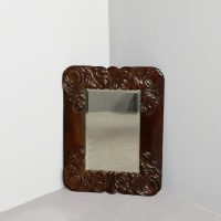 Stylish Carved Victorian Walnut Wall Mirror