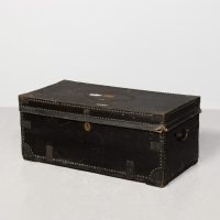 George III Leather Studded Camphorwood Kist