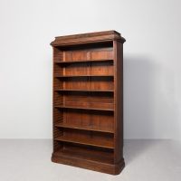 19th century Adams-style, mahogany open bookcase