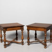 Pair of Solid Oak Occasional Tables