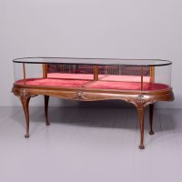 Large Mahogany and Glazed Display Cabinet of Generous Proportions