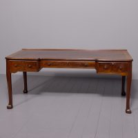 Rare, large crossbanded mahogany Whytock &amp; Reid desk or library table