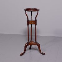Elegant George 2nd mahogany circular lamp stand