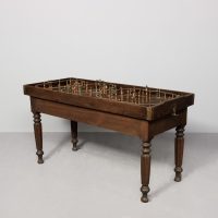 A George IV Free Standing Oak Skittles Game
